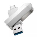 Hoco HOCO Pendrive USB A + Typ C UD10 64GB USB 3.0 Rotacyjny, Szeroka Kompatybilność