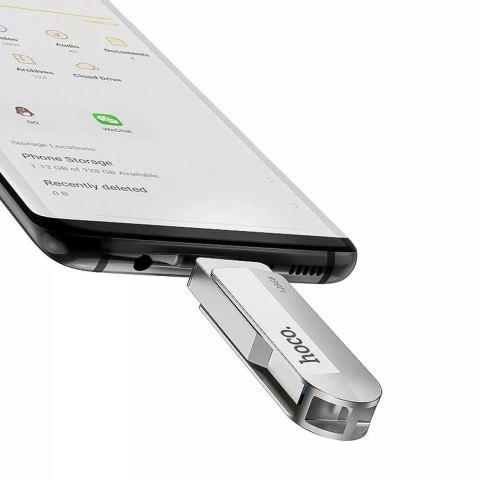 Hoco HOCO Pendrive USB A + Typ C UD10 64GB USB 3.0 Rotacyjny, Szeroka Kompatybilność Hoco HOCO Pendrive USB A + Typ C UD10 64GB USB 3.0 Rotacyjny, Szeroka Kompatybilność