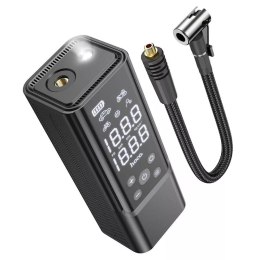 Hoco HOCO Przenośny Bezprzewodowy Kompresor / Sprężarka 5000mAh ZP7 Czarny