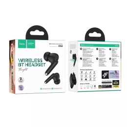 Hoco HOCO Słuchawki Bezprzewodowe Bluetooth TWS EQ2 Czarne z Etui Ładującym