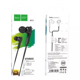 Hoco HOCO Słuchawki Przewodowe Jack 3,5 mm z Mikrofonem M72 Czarne