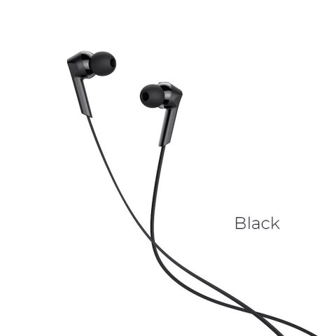 Hoco HOCO Słuchawki Przewodowe Jack 3,5 mm z Mikrofonem M72 Czarne Hoco HOCO Słuchawki Przewodowe Jack 3,5 mm z Mikrofonem M72 Czarne