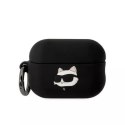 Karl Lagerfeld Etui ochronne na słuchawki Karl Lagerfeld KLAP2RUNCHK do Apple AirPods Pro 2 cover czarny/black Silicone Choupette Head 3D