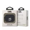 Karl Lagerfeld Etui ochronne na słuchawki Karl Lagerfeld KLAP2RUNCHK do Apple AirPods Pro 2 cover czarny/black Silicone Choupette Head 3D