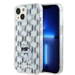 Karl Lagerfeld Oryginalne Etui KARL LAGERFELD Hardcase KLHCP15SHNCMKLT do iPhone 15 (Monogram / transparentny)
