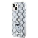 Karl Lagerfeld Oryginalne Etui KARL LAGERFELD Hardcase KLHCP15SHNCMKLT do iPhone 15 (Monogram / transparentny)