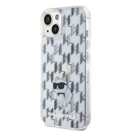 Karl Lagerfeld Oryginalne Etui KARL LAGERFELD Hardcase KLHCP15SHNCMKLT do iPhone 15 (Monogram / transparentny)
