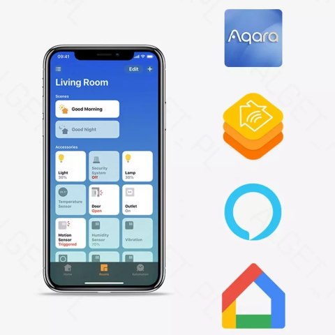 Aqara Aqara Gniazdko Smart Plug HomeKit ZigBee WERSJA EU Aqara Aqara Gniazdko Smart Plug HomeKit ZigBee WERSJA EU