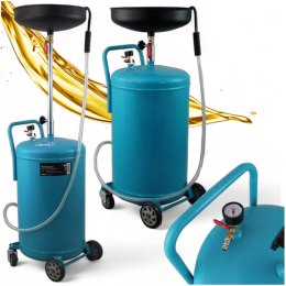 BITUXX® ZLEWARKA DO OLEJU MOBILNA OPRÓŻNIARKA ZLEWAK DO SPUSZCZANIA OLEJU 80L