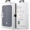 BMW Etui BMW BMBKP14X22RVSK do Apple iPhone 14 Pro Max 6,7" bookcase Leather Stamp Blue Lines