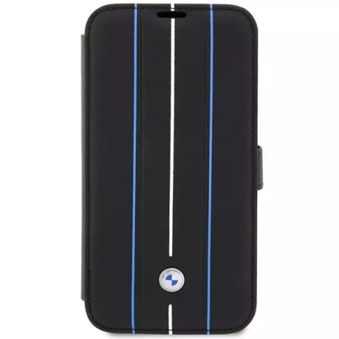 BMW Etui BMW BMBKP14X22RVSK do Apple iPhone 14 Pro Max 6,7" bookcase Leather Stamp Blue Lines BMW Etui BMW BMBKP14X22RVSK do Apple iPhone 14 Pro Max 6,7" bookcase Leather Stamp Blue Lines