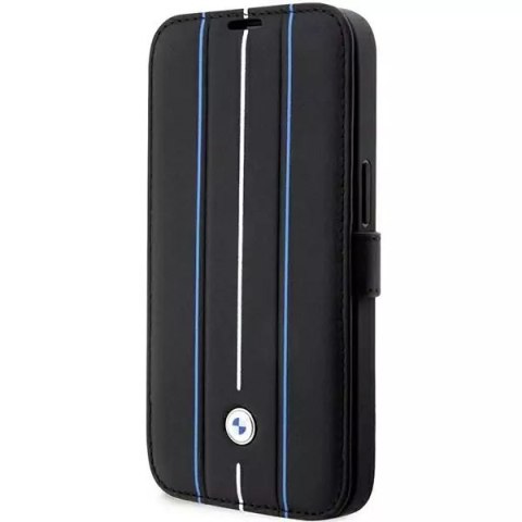 BMW Etui BMW BMBKP14X22RVSK do Apple iPhone 14 Pro Max 6,7" bookcase Leather Stamp Blue Lines BMW Etui BMW BMBKP14X22RVSK do Apple iPhone 14 Pro Max 6,7" bookcase Leather Stamp Blue Lines