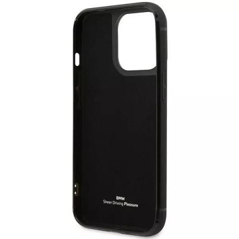 BMW Etui na telefon BMW BMHCP14L22RSEPK do Apple iPhone 14 Pro 6,1" czarny/black Leather Card Slot BMW Etui na telefon BMW BMHCP14L22RSEPK do Apple iPhone 14 Pro 6,1" czarny/black Leather Card Slot