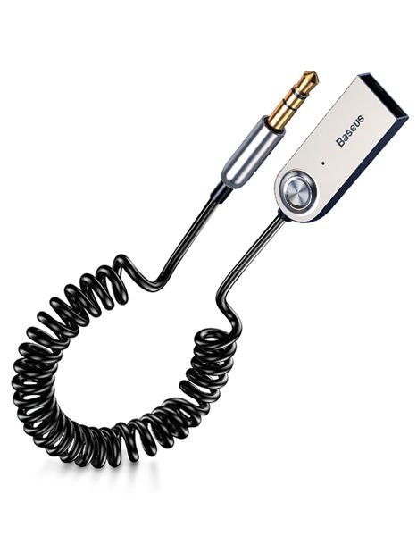 Baseus Baseus Adapter Transmiter odbiornik Bluetooth USB Audio AUX jack black Baseus Baseus Adapter Transmiter odbiornik Bluetooth USB Audio AUX jack black