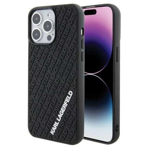 Karl Lagerfeld Etui Karl Lagerfeld KLHCP15X3DMKRLK do iPhone 15 Pro Max 6.7" czarny/black hardcase 3D Rubber Multi Logo Karl Lagerfeld Etui Karl Lagerfeld KLHCP15X3DMKRLK do iPhone 15 Pro Max 6.7" czarny/black hardcase 3D Rubber Multi Logo