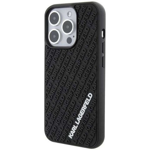 Karl Lagerfeld Etui Karl Lagerfeld KLHCP15L3DMKRLK do iPhone 15 Pro 6.1" czarny/black hardcase 3D Rubber Multi Logo Karl Lagerfeld Etui Karl Lagerfeld KLHCP15L3DMKRLK do iPhone 15 Pro 6.1" czarny/black hardcase 3D Rubber Multi Logo