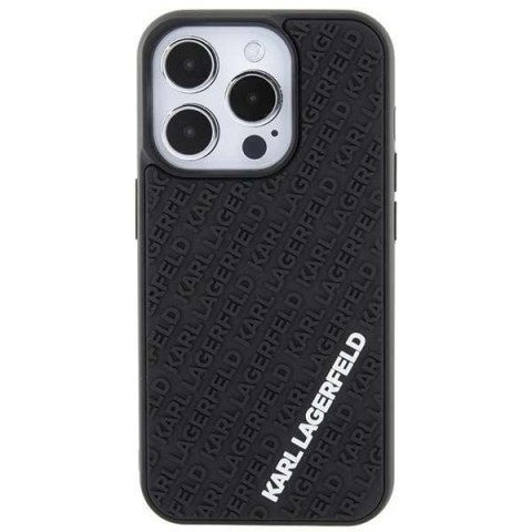 Karl Lagerfeld Etui Karl Lagerfeld KLHCP15L3DMKRLK do iPhone 15 Pro 6.1" czarny/black hardcase 3D Rubber Multi Logo Karl Lagerfeld Etui Karl Lagerfeld KLHCP15L3DMKRLK do iPhone 15 Pro 6.1" czarny/black hardcase 3D Rubber Multi Logo