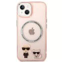Karl Lagerfeld Etui Karl Lagerfeld KLHMP14MHKCP do iPhone 14 Plus 6,7" hardcase Karl & Choupette Aluminium Magsafe