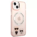Karl Lagerfeld Etui Karl Lagerfeld KLHMP14MHKCP do iPhone 14 Plus 6,7" hardcase Karl & Choupette Aluminium Magsafe