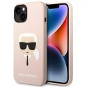 Karl Lagerfeld Etui Karl Lagerfeld KLHMP14SSLKHLP do iPhone 14 6,1" hardcase Silicone Karl`s Head Magsafe