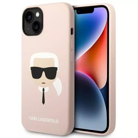 Karl Lagerfeld Etui Karl Lagerfeld KLHMP14SSLKHLP do iPhone 14 6,1" hardcase Silicone Karl`s Head Magsafe Karl Lagerfeld Etui Karl Lagerfeld KLHMP14SSLKHLP do iPhone 14 6,1" hardcase Silicone Karl`s Head Magsafe