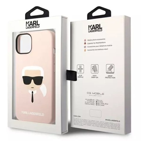 Karl Lagerfeld Etui Karl Lagerfeld KLHMP14SSLKHLP do iPhone 14 6,1" hardcase Silicone Karl`s Head Magsafe Karl Lagerfeld Etui Karl Lagerfeld KLHMP14SSLKHLP do iPhone 14 6,1" hardcase Silicone Karl`s Head Magsafe