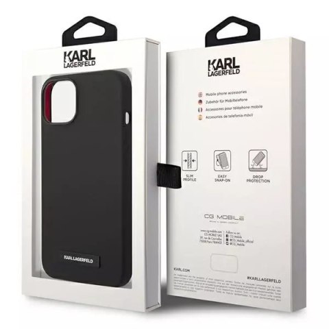 Karl Lagerfeld Etui Karl Lagerfeld KLHMP14SSLMP1K do iPhone 14 6,1" hardcase Silicone Plaque Magsafe Karl Lagerfeld Etui Karl Lagerfeld KLHMP14SSLMP1K do iPhone 14 6,1" hardcase Silicone Plaque Magsafe