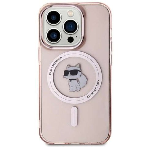 Karl Lagerfeld Etui Karl Lagerfeld KLHMP15LHFCCNOP do iPhone 15 Pro 6.1" różowy/pink hardcase IML Choupette MagSafe Karl Lagerfeld Etui Karl Lagerfeld KLHMP15LHFCCNOP do iPhone 15 Pro 6.1" różowy/pink hardcase IML Choupette MagSafe