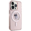 Karl Lagerfeld Etui Karl Lagerfeld KLHMP15LHFCCNOP do iPhone 15 Pro 6.1" różowy/pink hardcase IML Choupette MagSafe