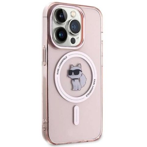 Karl Lagerfeld Etui Karl Lagerfeld KLHMP15LHFCCNOP do iPhone 15 Pro 6.1" różowy/pink hardcase IML Choupette MagSafe Karl Lagerfeld Etui Karl Lagerfeld KLHMP15LHFCCNOP do iPhone 15 Pro 6.1" różowy/pink hardcase IML Choupette MagSafe