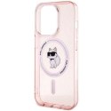 Karl Lagerfeld Etui Karl Lagerfeld KLHMP15LHFCCNOP do iPhone 15 Pro 6.1" różowy/pink hardcase IML Choupette MagSafe
