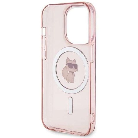 Karl Lagerfeld Etui Karl Lagerfeld KLHMP15LHFCCNOP do iPhone 15 Pro 6.1" różowy/pink hardcase IML Choupette MagSafe Karl Lagerfeld Etui Karl Lagerfeld KLHMP15LHFCCNOP do iPhone 15 Pro 6.1" różowy/pink hardcase IML Choupette MagSafe