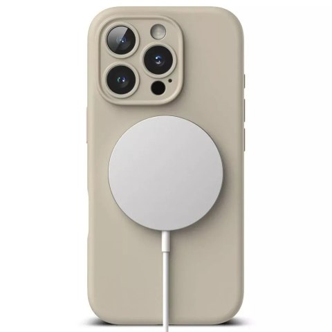 Ringke Etui magnetyczne silikonowe Ringke MagSafe do iPhone 16 Pro Beżowy Ringke Etui magnetyczne silikonowe Ringke MagSafe do iPhone 16 Pro Beżowy