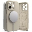 Ringke Etui magnetyczne silikonowe Ringke MagSafe do iPhone 16 Pro Beżowy