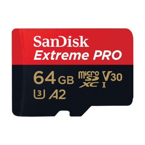 SanDisk Karta pamięci SANDISK EXTREME PRO microSDXC 64GB 200/90 MB/s UHS-I U3 (SDSQXCU-064G-GN6MA) SanDisk Karta pamięci SANDISK EXTREME PRO microSDXC 64GB 200/90 MB/s UHS-I U3 (SDSQXCU-064G-GN6MA)