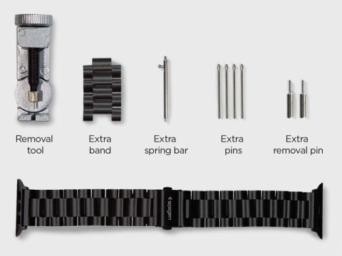 Spigen Bransoleta Spigen Modern Fit Band do Apple Watch 2/3/4/5/6/SE (42/44mm) Black Spigen Bransoleta Spigen Modern Fit Band do Apple Watch 2/3/4/5/6/SE (42/44mm) Black