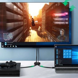 UGreen Przełącznik Switch UGREEN CM333 2w1 HDMI 2.0 4K (czarny)