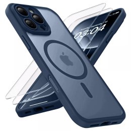 Alogy 3w1 Zestaw Etui Hybrydowe + Szkło do Apple iPhone 16 Pro Max obudowa ochronna Hybrydowe MagSafe z ochroną obiektywu case + 2x Sz