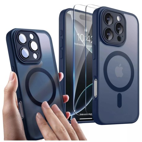 Alogy 3w1 Zestaw Etui Hybrydowe + Szkło do Apple iPhone 16 Pro Max obudowa ochronna Hybrydowe MagSafe z ochroną obiektywu case + 2x Sz Alogy 3w1 Zestaw Etui Hybrydowe + Szkło do Apple iPhone 16 Pro Max obudowa ochronna Hybrydowe MagSafe z ochroną obiektywu case + 2x Sz