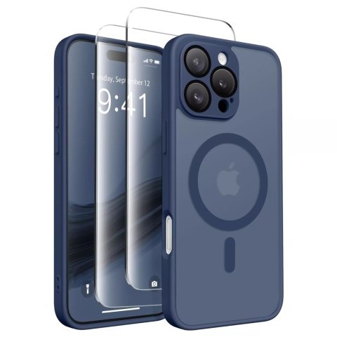 Alogy 3w1 Zestaw Etui Hybrydowe + Szkło do Apple iPhone 16 Pro Max obudowa ochronna Hybrydowe MagSafe z ochroną obiektywu case + 2x Sz Alogy 3w1 Zestaw Etui Hybrydowe + Szkło do Apple iPhone 16 Pro Max obudowa ochronna Hybrydowe MagSafe z ochroną obiektywu case + 2x Sz