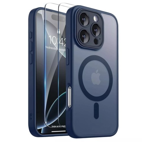 Alogy 3w1 Zestaw Etui Hybrydowe + Szkło do Apple iPhone 16 Pro obudowa ochronna Hybrydowe MagSafe z ochroną obiektywu case + 2x Szkło Alogy 3w1 Zestaw Etui Hybrydowe + Szkło do Apple iPhone 16 Pro obudowa ochronna Hybrydowe MagSafe z ochroną obiektywu case + 2x Szkło