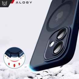 Alogy 3w1 Zestaw Etui Hybrydowe + Szkło hartowane do Apple iPhone 16 obudowa ochronna Hybrydowe MagSafe z ochroną obiektywu case na te
