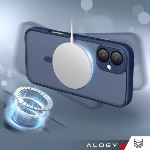 Alogy 3w1 Zestaw Etui Hybrydowe + Szkło hartowane do Apple iPhone 16 obudowa ochronna Hybrydowe MagSafe z ochroną obiektywu case na te Alogy 3w1 Zestaw Etui Hybrydowe + Szkło hartowane do Apple iPhone 16 obudowa ochronna Hybrydowe MagSafe z ochroną obiektywu case na te