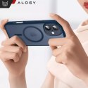 Alogy 3w1 Zestaw Etui Hybrydowe + Szkło hartowane do Apple iPhone 16 obudowa ochronna Hybrydowe MagSafe z ochroną obiektywu case na te