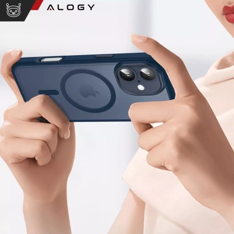 Alogy 3w1 Zestaw Etui Hybrydowe + Szkło hartowane do Apple iPhone 16 obudowa ochronna Hybrydowe MagSafe z ochroną obiektywu case na te Alogy 3w1 Zestaw Etui Hybrydowe + Szkło hartowane do Apple iPhone 16 obudowa ochronna Hybrydowe MagSafe z ochroną obiektywu case na te