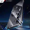 Alogy Etui do Samsung Galaxy S24 Mag Safe Glamour Case Ring obudowa ochrona aparatów Alogy Czarne przezroczyste