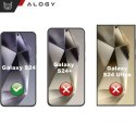 Alogy Etui do Samsung Galaxy S24 Mag Safe Glamour Case Ring obudowa ochrona aparatów Alogy Czarne przezroczyste
