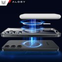 Alogy Etui do Samsung Galaxy S24 Mag Safe Glamour Case Ring obudowa ochrona aparatów Alogy Czarne przezroczyste