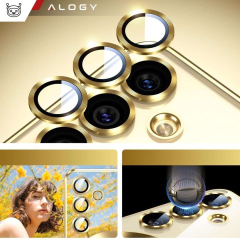 Alogy Etui do Samsung Galaxy S24 Mag Safe Glamour Case Ring obudowa ochrona aparatów Alogy Złote przezroczyste Alogy Etui do Samsung Galaxy S24 Mag Safe Glamour Case Ring obudowa ochrona aparatów Alogy Złote przezroczyste