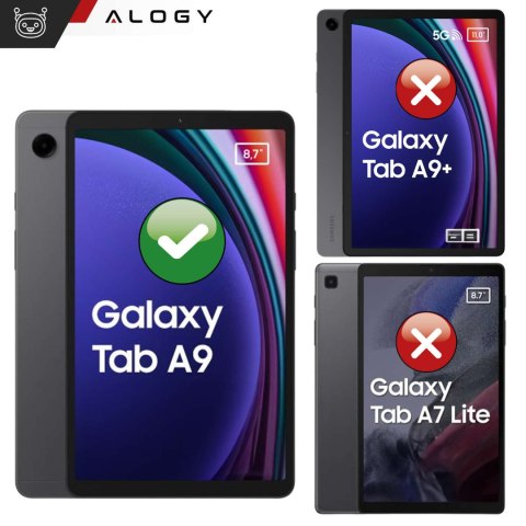 Alogy Etui do Samsung Galaxy Tab A9 2023 8.7" X110 / X115 obudowa na tablet Case Alogy Book Cover Czarne Alogy Etui do Samsung Galaxy Tab A9 2023 8.7" X110 / X115 obudowa na tablet Case Alogy Book Cover Czarne